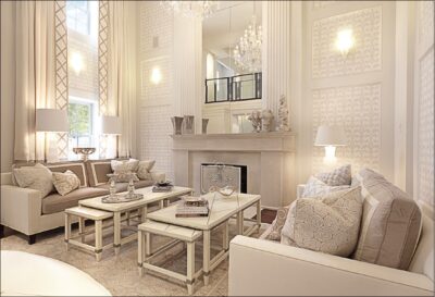 White Fancy Living Room