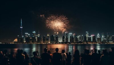 Fireworks during New Year's Eve