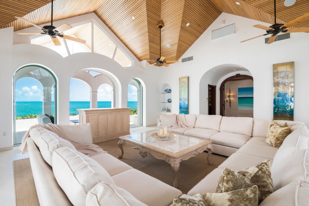 Living area beachfront