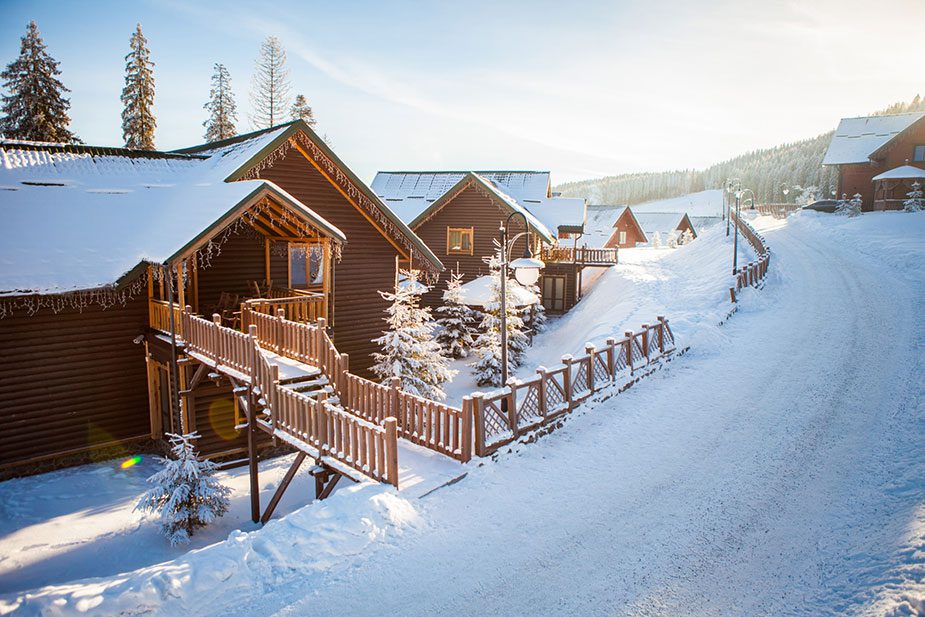 Quaint snow resort