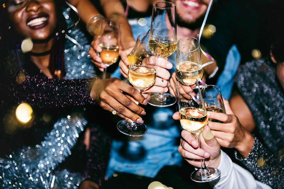 Wine cheers with family