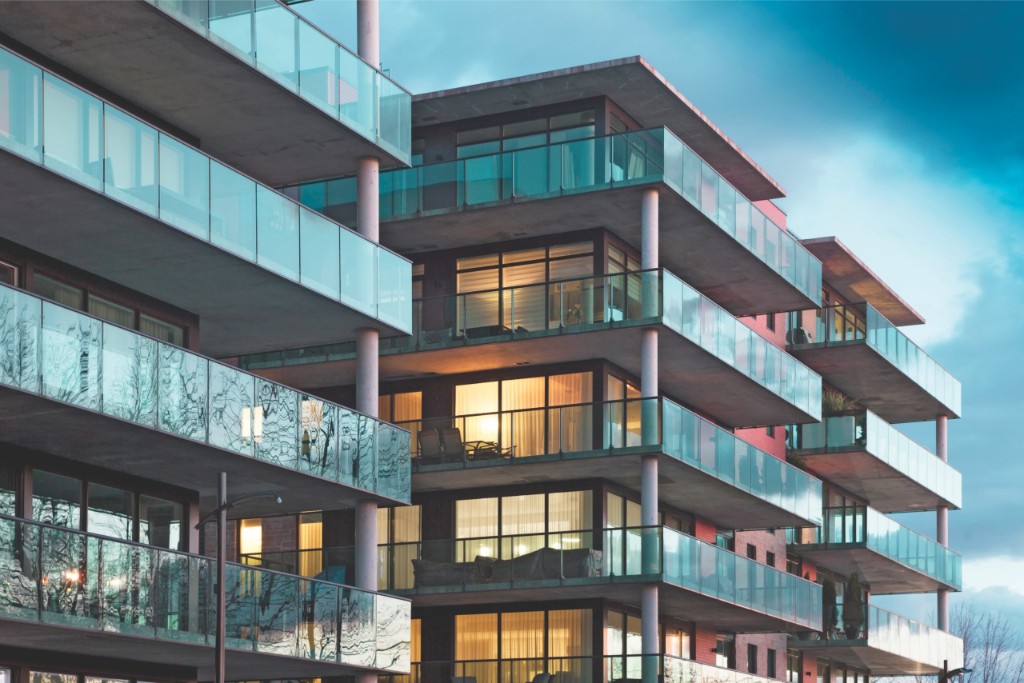 three buildings